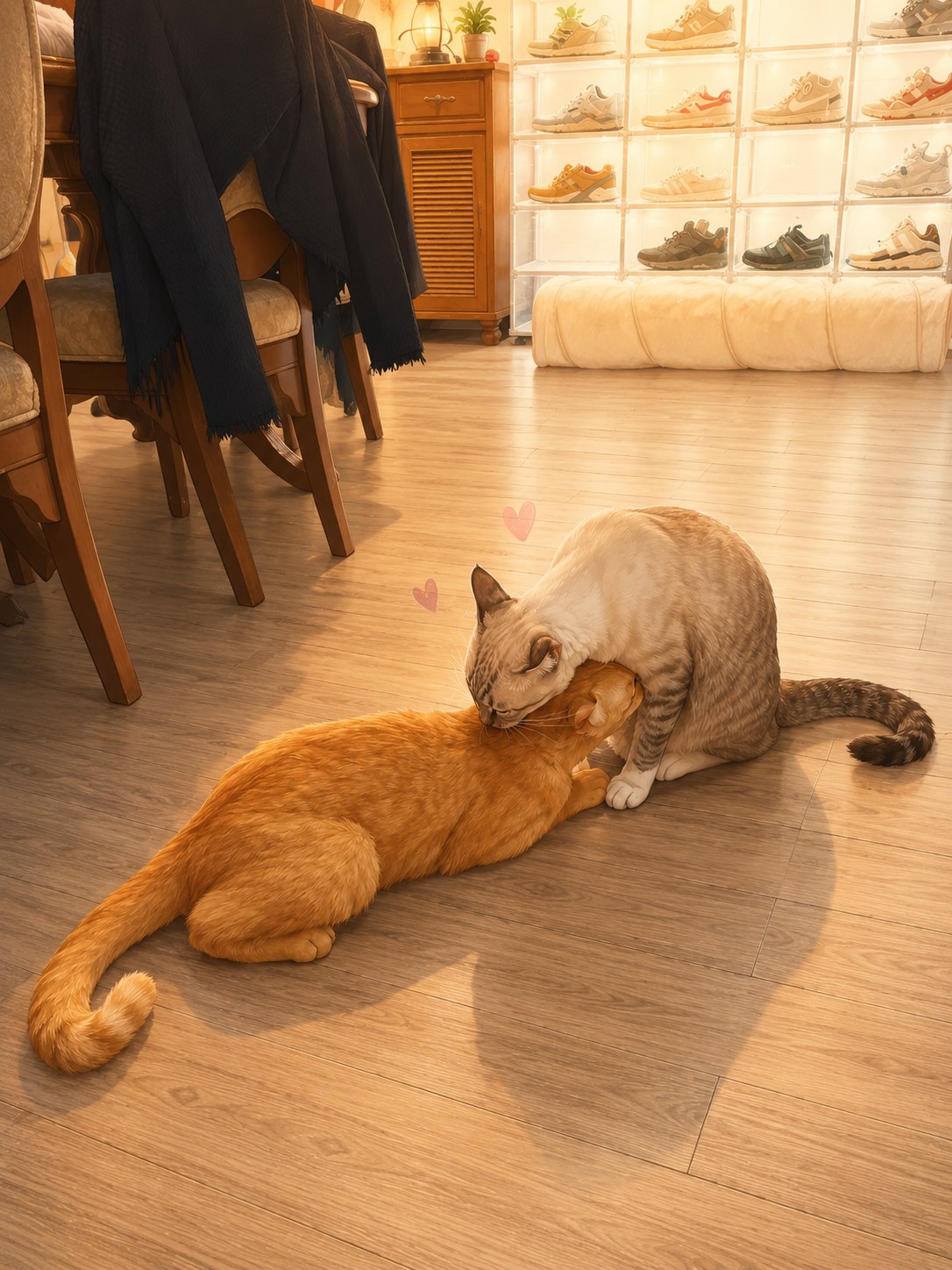 Ciara grooming Cyrus
